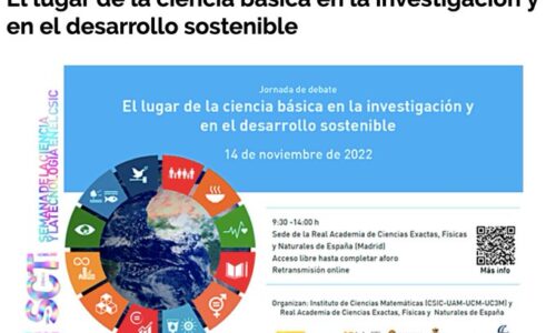 Ana Rodrigue participa en la jornada de debate El lugar de la ciencia básica en la investigación y en el desarrollo sostenible.